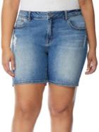 Rebel Wilson X Angels Plus Mid-rise Boyfriend Denim Shorts