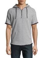 Karl Lagerfeld Quarter-zip Short-sleeve Hoodie