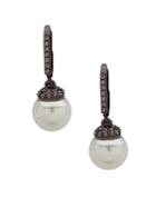 Givenchy Faux Pearl & Crystal Drop Earrings
