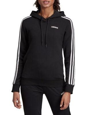 Adidas 3-stripes Cotton-blend Fleece Hoodie