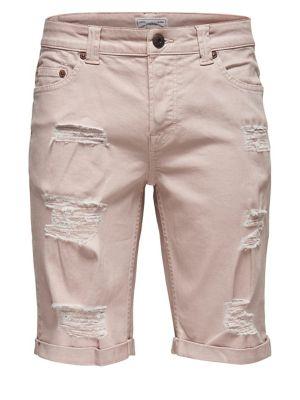 Only And Sons Destroyed Twill Shorts