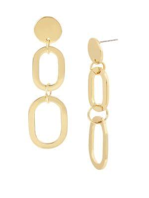 Bcbgeneration Future Femme Oval Link Double Drop Earrings