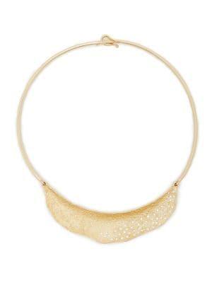Sole Society Crystal Organic-shaped Statement Collar Necklace