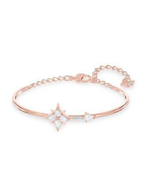 Symbolic Rose Goldtone Swarovski Crystal Bracelet