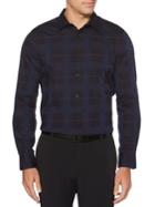 Perry Ellis Multi Check Long Sleeve Button Down Shirt