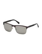 Guess 59mm Mirrored Square Sunglasses