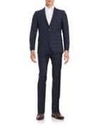 Strellson Two-piece Patterned Wool Suit Set