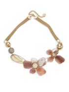 Design Lab Lord & Taylor Crystal-embellished Floral Necklace