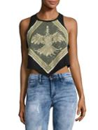 Free People Moss Dawn Cropped Cotton Tank Top