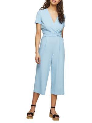 Miss Selfridge Cross Front Culotte Jumpsuit
