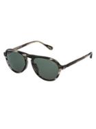 Dunhill 54mm Tonal Rounded Aviator Sunglasses