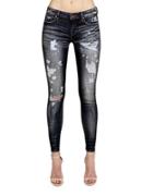 Cult Of Individuality Zen Mid-rise Skinny-fit Distressed Jeans