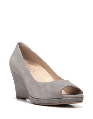 Naturalizer Olivia Suede Wedge Pumps