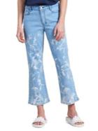 Donna Karan Faded Cropped Jeans