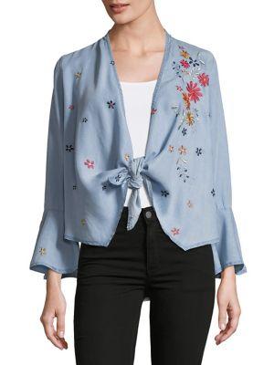Banjara Wrap Bell-sleeve Cotton Top