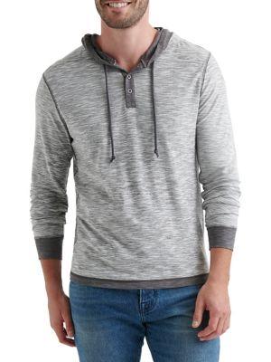 Lucky Brand Drawstring Cotton Hoodie