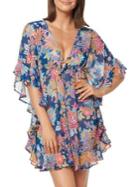 Bleu By Rod Beattie Floral Ruffle Swimsuit Coverful