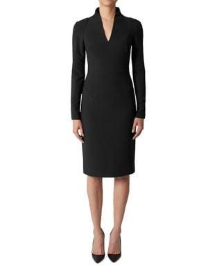 Black Halo Long-sleeve Mindy Sheath Dress
