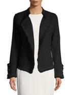 Nic+zoe Fringed Open Front Jacket