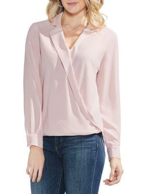 Vince Camuto Long-sleeve Wrap Blouse