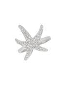 Morris & David 14k White Diamond Starfish Ring - 0.51 Tcw
