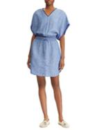 Lauren Ralph Lauren Novelty-trimmed Linen Dress