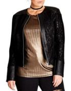City Chic Plus Wild At Heart Lace Jacket