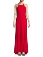 Jump High-low Halter Gown
