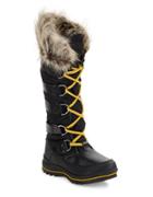 Guess Hadly Faux Fur-trimmed Lace-up Boots