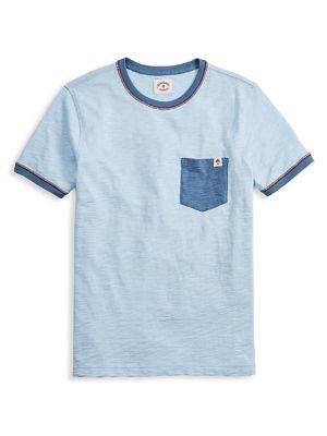 Brooks Brothers Red Fleece Ringer Pocket Tee