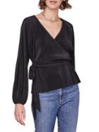 Astr The Label Becca Ribbed Wrap Top