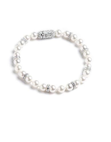 Nadri Faux Pearl And Crystal Bracelet