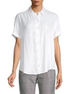 Lord & Taylor High-low Button-down Shirt