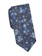 Black Brown Karper Floral Silk Tie