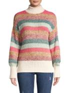 Vero Moda Striped Colorblock Knit Turtleneck