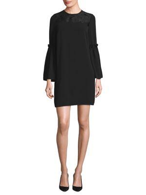 Michael Michael Kors Lace Bell-sleeve Shift Dress