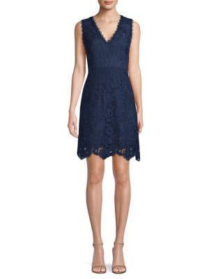 Laundry By Shelli Segal Lace Fit-and-flare Dress