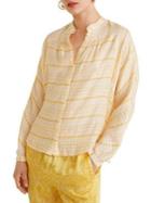 Mango Textured Checker Shirt
