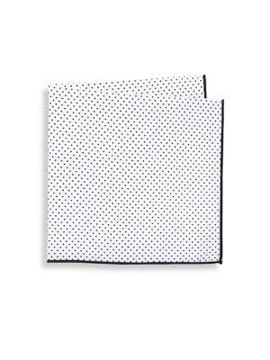 Lord Taylor Dotted Cotton Pocket Square