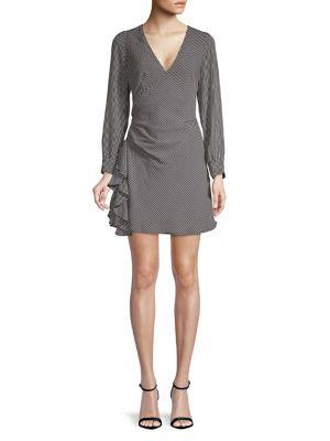 Bb Dakota Striped Ruffle Sheath Dress