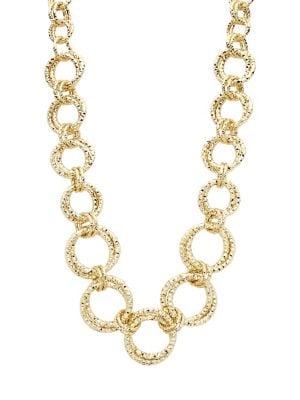 Design Lab Goldtone Interlocking Link Necklace