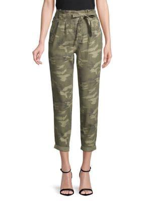 Miss Selfridge Cropped Camo Trousers