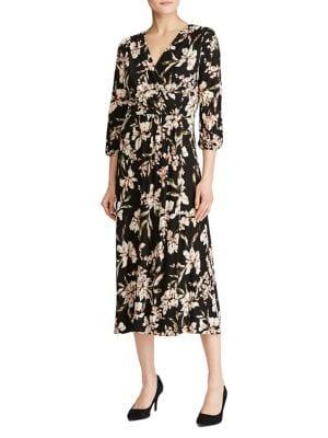 Lauren Ralph Lauren Floral Jersey Midi Dress