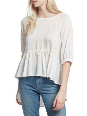 French Connection Slub Woven Top