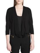 Calvin Klein Draped Open Front Cardigan