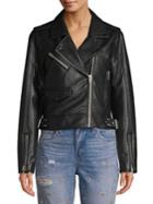Blank Nyc Full-zip Faux Leather Moto Jacket