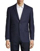 Ted Baker Checked Two-button Wool Blazer
