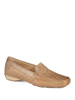Donald J Pliner Metallic Loafers