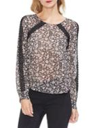 Two By Vince Camuto Gilded Rose Crocheted Floral Top