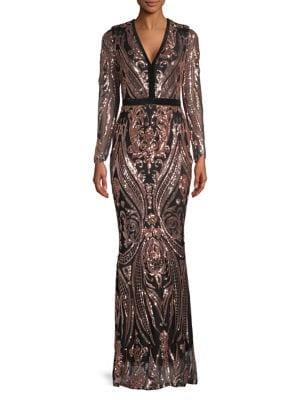 Quiz Sequin-embellished Mermaid Gown
